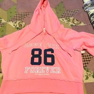 PINK pink crop hoodie Never Worn